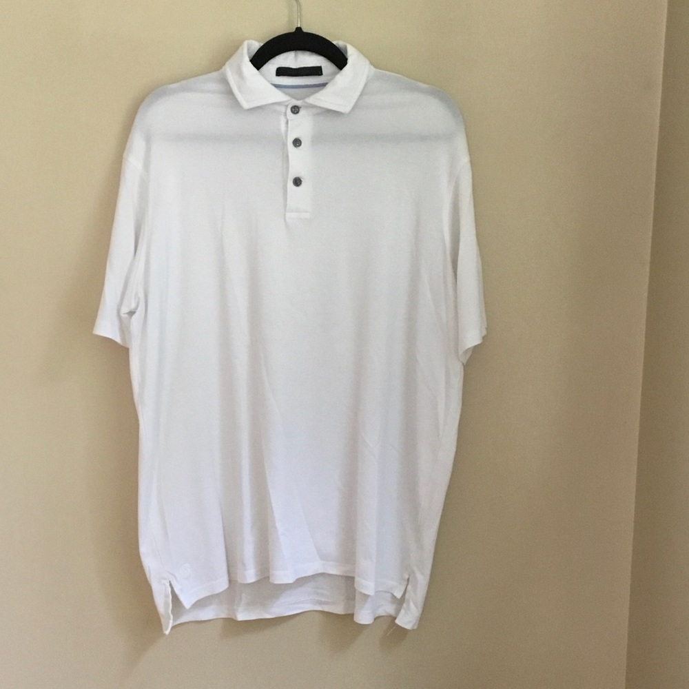Greyson White Short Sleeve Golf Polo Shirt
